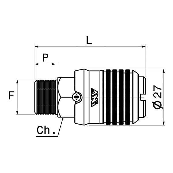 17/A LUX/S | 17/B LUX/S - MALE universal rapid ball cock with anti-release safety device - Ani - Compressed air 17/A LUX/S | 17/B LUX/S - MALE universal rapid ball cock with anti-release safety device - Ani - Compressed air
